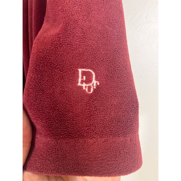 Vintage Christian Dior Red OS Robe De Chambre Luxury Old Money Classic Chic 70s - Picture 8 of 11